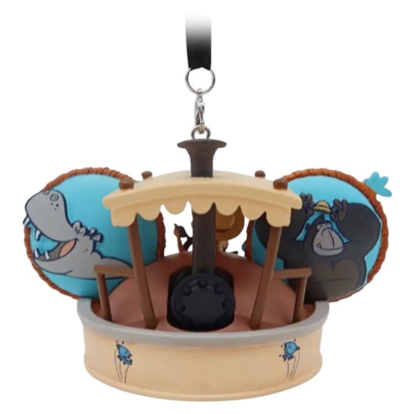 Disney Parks Jungle Cruise Attraction Boat Mickey Ear Hat Ornament - NEW - Picture 2 of 3